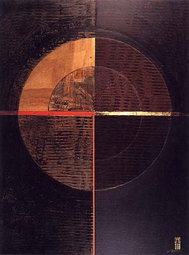 2001 - mixed media on paper - 36 x 48