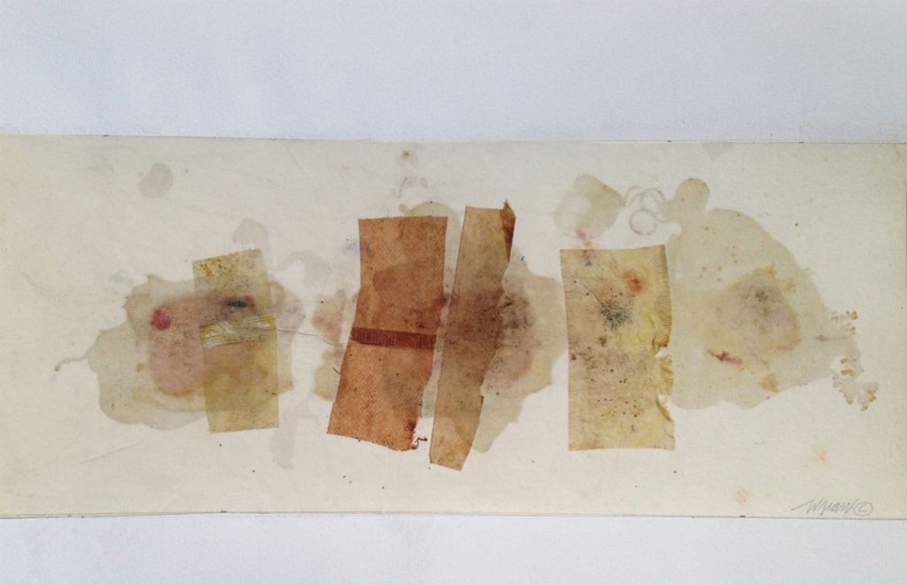 Tea Stain Drawing  - 13 x 21